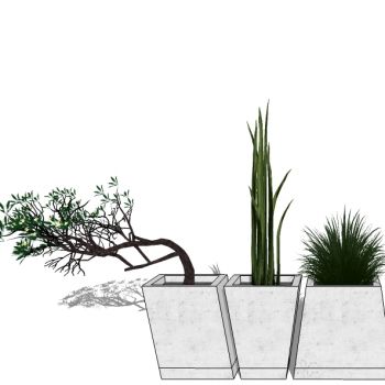 现代花钵花盆花槽