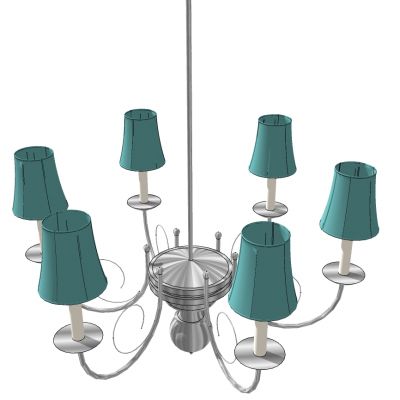 欧式美式金属铁艺灯罩吊灯