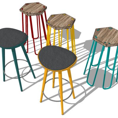 工业风现代吧台吧椅