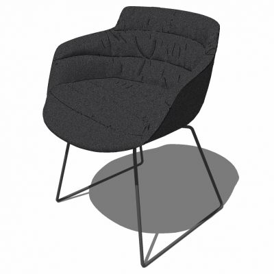 现代简约单人铁艺椅