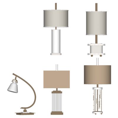 现代金属铁艺台灯