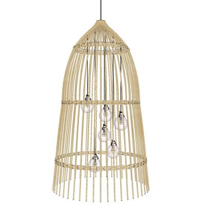 新中式东南亚藤条藤编编制吊灯