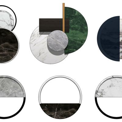 新中式床头背景墙金属墙饰挂饰挂件