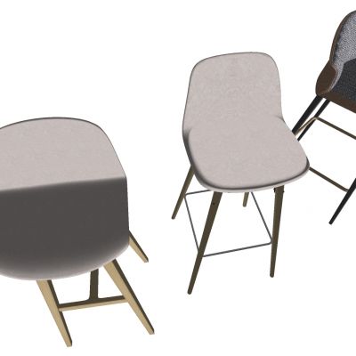 现代北欧轻奢吧椅