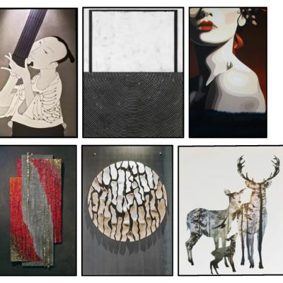 新中式抽象人物挂画装饰挂画