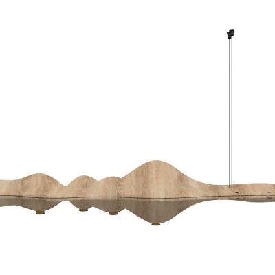 禅意中式山水吊灯