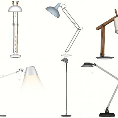 现代简约长臂折叠台灯落地灯