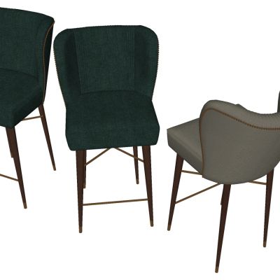 现代北欧金属吧台凳椅