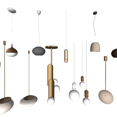 现代北欧金属灯泡小吊灯