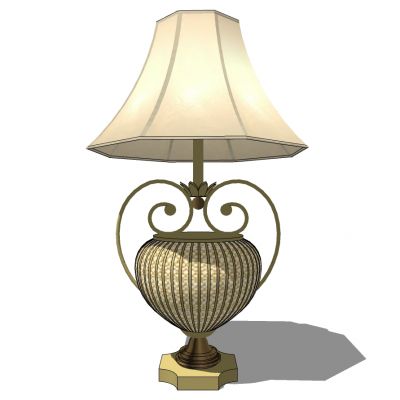 美式欧式金属铁艺雕花台灯