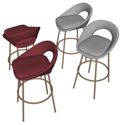 现代北欧金属吧台凳椅