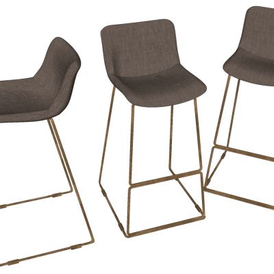 现代北欧金属吧台凳椅