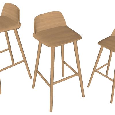 现代北欧金属吧台凳椅