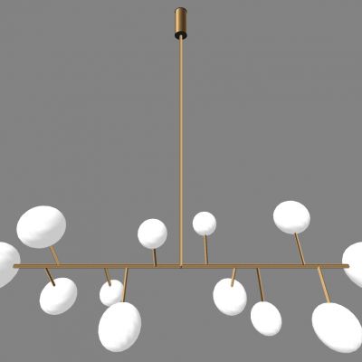 现代简欧式金属灯泡吊灯