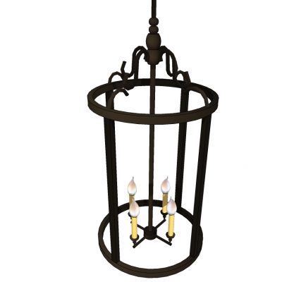 美式欧式铁艺烛台吊灯