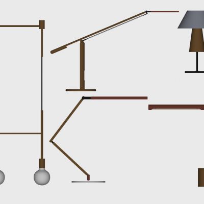 现代北欧台灯组合