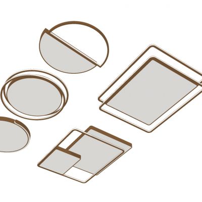 现代金属吸顶灯