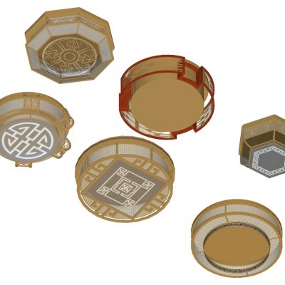 中式圆形吸顶灯