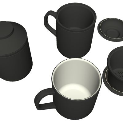 现代粗瓷马克杯