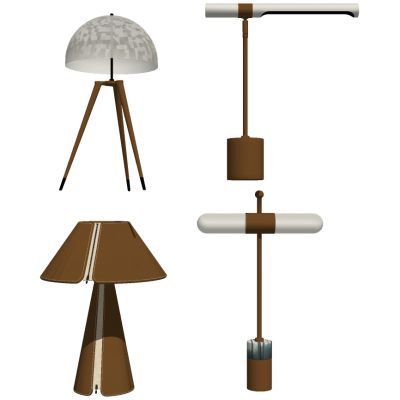 现代简约透明灯罩台灯