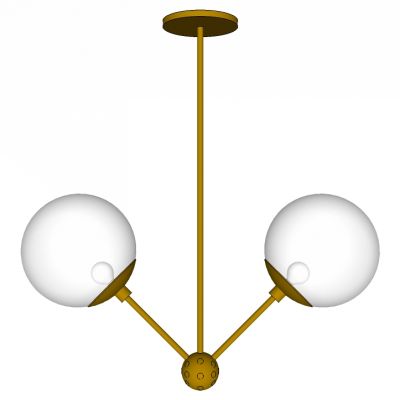 现代工业风玻璃球吊灯