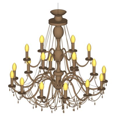 欧式金属铁艺烛台吊灯