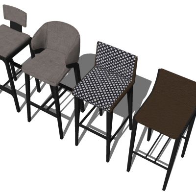 现代北欧吧台椅