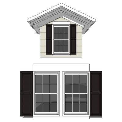 欧式建筑别墅窗