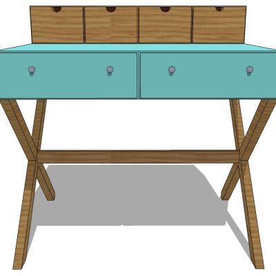 北欧现代梳妆桌台写字台