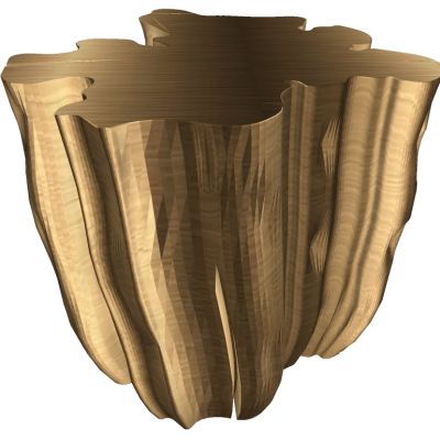 新中式民宿轻奢金属边几圆几灯几