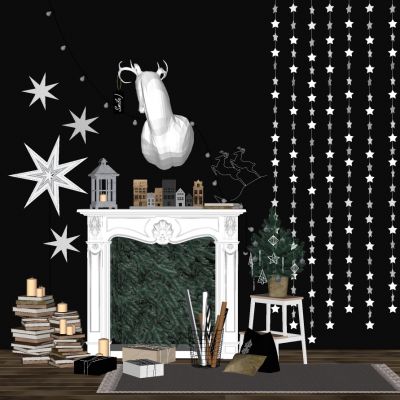 欧式法式雕花壁炉火炉摆件