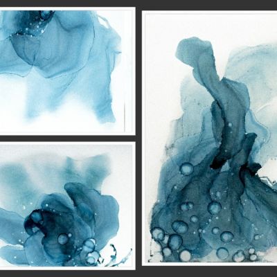 现代新中式抽象挂画装饰画