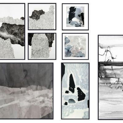 新中式抽象挂画装饰画