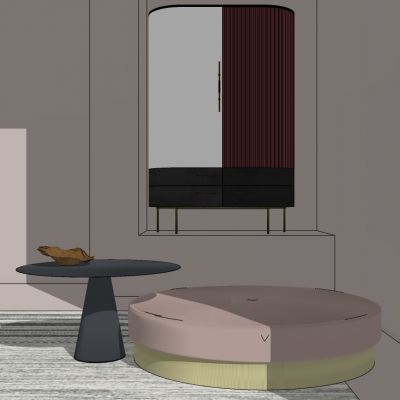 北欧现代茶几圆几边几