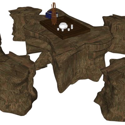 中式实木茶几茶桌椅