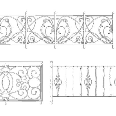 欧式法式构件SU模型