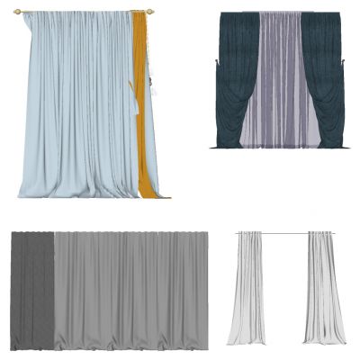 现代窗帘垂帘