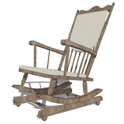 民宿木质摇椅躺椅