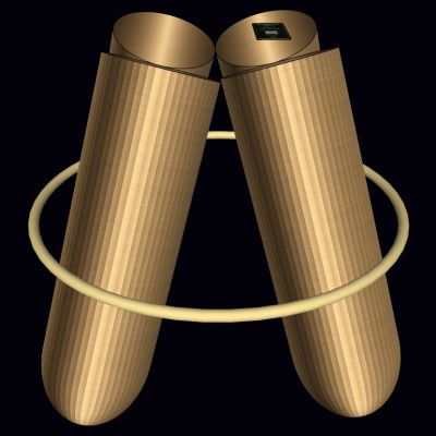 现代简欧式轻奢金属边几圆几灯几