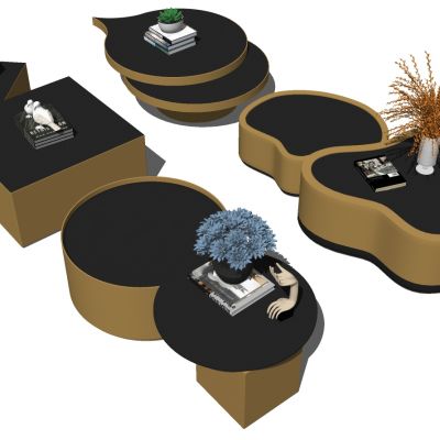 现代异形茶几摆件