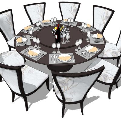 欧式法式古典美式餐厅餐桌