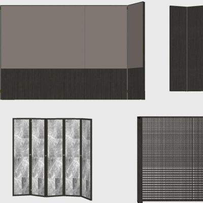 新中式花格屏风隔断