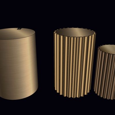 现代简欧式轻奢金属边几圆几灯几