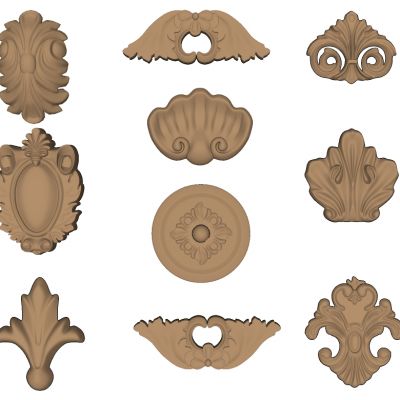 欧式法式雕花角花构件