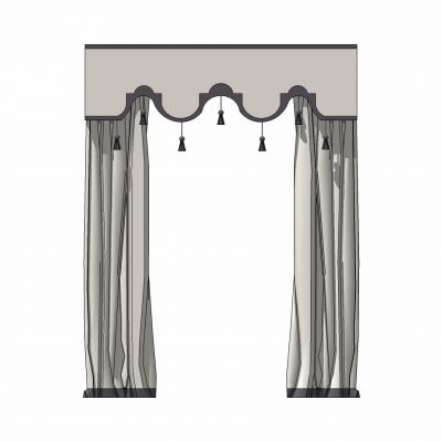 新中式窗帘布帘子