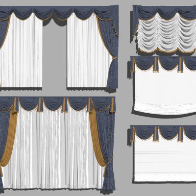 欧式法式窗帘罗马帘