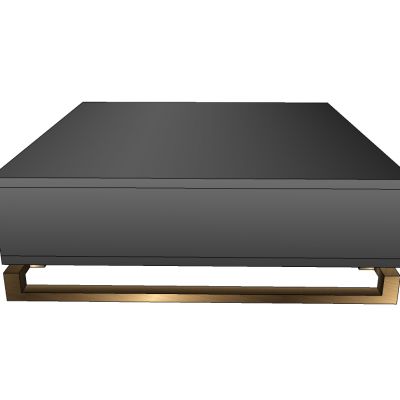 现代新中式简欧式轻奢金属茶几