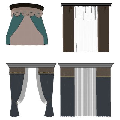 欧式法式窗幔床幔窗帘