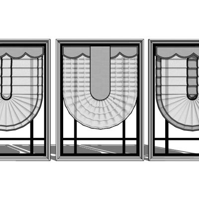 欧式法式罗马帘窗帘