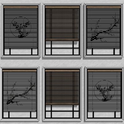 中式梅花图案竹帘席帘百叶帘